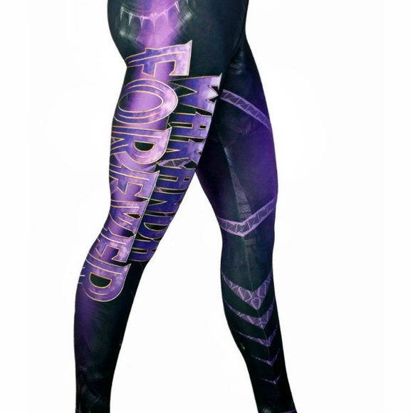 Black Panther Leggings UNISEX Size - Picture 3 of 6